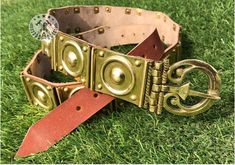 Roman Brass Plates Belt For Roman Costume Product Details:- Material:- Brass Stamp Plates, Leather Leather Thickness: Approx 3mm Total Length: 50 Inches Roman Costume, Brass Plates, Suspender Belt, Belts, Christmas Gift, Spain, Bathing Beauties, Accessory Gift, Christmas Gifts