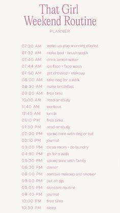 #weekendroutine #itgirl #thatgirl #routine #organize Daily Routine Schedule, Morning Routine Productive, School Checklist, Apps For Teens, Sunday Routine, Exam Motivation