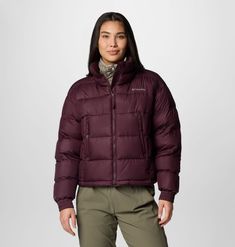 A water-repellent, thermal-reflective puffer built for stylish warmth you can wear anywhere. Fall Outdoor Windproof Puffer Jacket, Winter Outdoor Puffer Jacket With Padded Collar, Functional Puffer Jacket For Winter Sports In Fall, Fall Puffer Jacket With Padded Collar For Outdoor Activities, Sporty Winter Outdoor Puffer Jacket, Sporty Winter Puffer Jacket For Outdoor, Down Puffer Jacket For Winter Sports In Fall, Down Puffer Jacket For Winter Sports, Waterproof Long Sleeve Puffer Jacket For Winter Sports