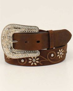 Shyanne Womens Floral Embroidery & Stones Western Belt, Brown Embroidery Stones, Womens Ariat Boots, Shyanne Boots, Dan Post Boots Woman, Cowboy Jeans, Justin Boots Men, Justin Boots Womens, Kids Cowboy Boots, Cowboy Boots Mens