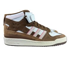 Adidas Forum Mid Chocolate To My Strawberry Brown Shoes Gy6802 Men's Sizes 9 - 11.5 New With Box. Follow Us! We List Lots Of New Shoes And Athletic Wear Daily! We Box Ship All Items Asap On The Same Business Day Until 12pm Est! Adidas Brown Round Toe Skate Shoes, Adidas Custom Pink High-top Sneakers, Adidas Pink High-top Custom Sneakers, Pink Adidas Custom High-top Sneakers, Pink High-top Leather Skate Shoes, Pink Leather High-top Sneakers With Cushioned Footbed, Casual Pink Adidas Basketball Shoes, Adidas Brown High-top Skate Shoes, Adidas Brown Sneakers With Cushioned Footbed