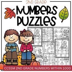 the 2nd grade numbers puzzles are great for fall