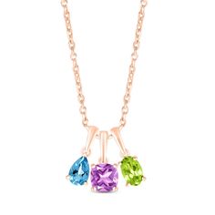 This beautiful necklace features a shimmering heart-shaped lab-created opal, perfect for celebrating an October birthday. As many as seven additional pendants can be added to the necklace to represent the ones you love. Styled in 10K rose gold, the birthstone pendant sways from an 18-inch cable chain that secures with a spring-ring clasp. Amethyst Birthstone Necklace, Citrine Birthstone, Peridot Birthstone, Aquamarine Birthstone, Garnet Birthstone, Topaz Birthstone, Amethyst Birthstone, Sapphire Birthstone, Opal Birthstone