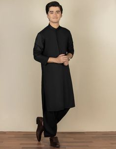 J. JUNAID JAMSHED BLACK BLENDED KAMEEZ SHALWAR | JTKS-A-40200 SHIRT AND BOTTON RANGREZA USA 7327625425 United States 12Y 14Y 16Y 18Y 12Y Junaid Jamshed, Wedding Branding, Free Offer, Formal Wedding, Contemporary Fashion, New Arrival, Effortless Style, Women Girl, Womens Sizes