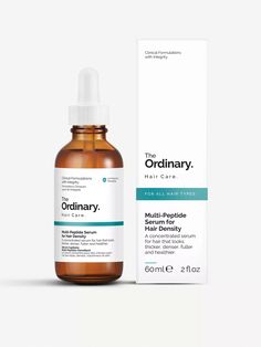 THE ORDINARY - Multi-Peptide Serum for Hair Density 60ml | Selfridges.com Ordinary Hair Care, Serum For Hair, Hair For Men, Conditioner Hair, Hair Oil Serum, Peptide Serum, Hair Growth Serum, Growth Serum, Dry Scalp