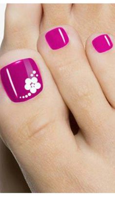 Flower Toe Nails, Pedicure Designs Toenails, Pedicure Nail Designs, Gel Pedicure, Pretty Toe Nails, Summer Toe Nails, Cute Toe Nails, Pedicure Designs, Toe Nail Designs