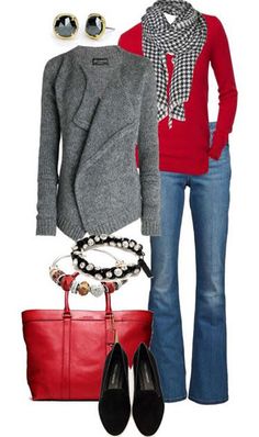 Mode Casual, Cardigan Outfits, Inspired Outfits, Looks Style, Polyvore Outfits, Fall Winter Outfits, Look Fashion