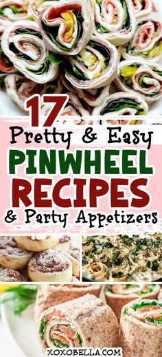 Pinwheel recipe ideas Dessert Pinwheels, Pinwheel Wraps, Yummy Lunch Recipes, Savory Ham, Ham And Cheese Pinwheels