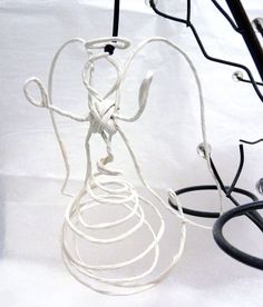 the wires are tangled up and ready to be used as lampshade or chandelier