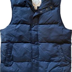 St. John’s Bay Men’s Vest. Size Small. Like Brand New. Son Did Not Like It. Classic Blue Outerwear For Cold Weather, Classic Navy Winter Vest, Casual Navy Vest With Pockets, Blue Cotton Outerwear For Outdoor Activities, Casual Blue Vest For Winter, Classic Blue Winter Vest, Blue Winter Vest For Outdoor Activities, Blue Vest For Outdoor Winter Activities, Mens Vest