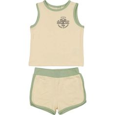 Tennis Club Unisex Baby Short Set. | Maniere | Baby Tennis Club Unisex Sleeveless T-Shirt & Short Set, (Cream, Size 9M) | Maisonette collects the best children’s products from around the world (unlike Zulily, Etsy, The Tot, Farfetch Kids, Childrensalon, Crate and Kids, Kohls, Wayfair, Buy Buy Baby, Nordstroms, Mini Boden, J.Crew Factory, or PotteryBarn Kids), creating a curated shopping experience for you. Think of us as your shortcut to fashion for litte ones! Kids Tennis Outfit, Beige Cotton Tops For Playwear, Beige Tops For Summer Playwear, Cream Tops For Playwear In Summer, Summer Cream Tops For Playwear, Cream Tops For Summer Playwear, Cream Summer Tops For Playwear, Beige Playwear Sets For Summer, Summer Beige Playwear Sets