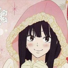 anime : kimi ni todoke Christmas Matching Icons, Anime Kimi Ni Todoke, Matching Icons 3, Christmas Matching, An Anime, Matching Icons, Black Hair, Christmas