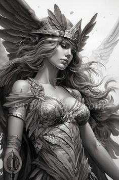 Athena Tattoos 17 Athena Tattoos, Greek Goddess Tattoo, Tattoo Ideas For Females, Greek Goddess Art