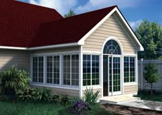 Gabled Sun Room Addition - Project Plan 90022 Room Addition Plans, All Season Porch, Porch Enclosure, Porch Pictures, Home Addition Plans, 3 Season Porch, All Season Room, Family Room Addition, Three Season Porch