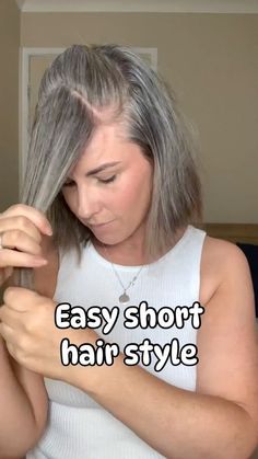 Jennifer Higgins | I think it would’ve looked better if I’d waved the remaining hair and left it down or I’d used a claw clip at the back. But in all honesty… | Instagram Hair Clip Hacks For Short Hair, Short Wavy Hair Updo Easy, Quick Easy Claw Clip Hairstyles Short Hair, Pull Hair Back From Face, Hair Styles For Short Wavy Hair, Short Hair Dos Easy, Wavy Undercut, Short Hair Pulled Back Ideas, Short Hair Claw Clip