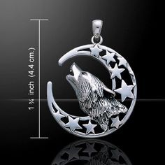 The wolf is not the fearsome beast many believe it to be. The wolf embodies cunning, communication, loyalty, and compassion, all evident from their close family bonds and interactions that allow them to thrive in even harsh climates. | eBay! Symbolic Moon Shaped Silver Jewelry, Symbolic Silver Moon Jewelry, Silver Moon Shaped Symbolic Jewelry, Celestial Style Hallmarked Silver Jewelry, Celestial Sterling Silver Jewelry For Anniversary, Symbolic Sterling Silver Collectible Jewelry, Collectible Symbolic Sterling Silver Jewelry, Symbolic Moon Shaped Jewelry For Anniversary, Symbolic Sterling Silver Jewelry With Polished Finish