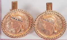 This is a Pair of 14K YG Emperor Head Cufflinks with diamond chips, weight 18.2 grams. Stock # WB02809 This listing contains photographs of the actual item you will receive.  Our items are in excellent condition with little or no signs of wear and many are one of a kind pre-owned estate finds.   Please look closely at the pictures in this listing as they are part of the product description. Please read the description, as any imperfections or condition comments will be included.  We do our best to accurately describe the condition of each piece and encourage you to ask questions prior to purchase.  Due to a large number of unqualified returns, we will be charging a 20% restocking fee. If for some reason, the item in the picture is not the item you received, your return will be accepted wit Tie Clips, Fine Jewelry Designers, Boston Ma, Tie Accessories, Suit And Tie, Cuff Links, Designer Jewelry, Cufflinks, Boston