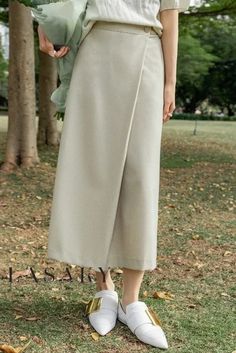 Lasaky - Elegant A-Line Skirt with Flattering Irregular Hem and Stylish Waistband Elegant Beige Bottoms With Asymmetrical Hem, Asymmetrical Beige Bottoms For Spring, Spring Wrap Skirt With Asymmetrical Hem, Irregular Hem, Hem Skirt, Skirt Skirt, Color Fabric, Types Of Skirts, A Line Skirt