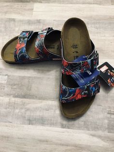 Birkenstock New York Marvel Spider 🕷 man Action Blue Boys/ Kids 34 / 220 ( USA size 3 ) Sandals With Straps. Condition is . Shipped with USPS Priority Mail. #R4 Outdoor Synthetic Slides With Round Toe, Outdoor Flip Flops With Round Toe And Rubber Sole, Casual Flat Flip Flops With Ortholite Insole, Outdoor Flip Flops With Textured Footbed And Round Toe, Adjustable Closed Toe Slides In Synthetic Material, Casual Round Toe Synthetic Flip Flops, Outdoor Flip Flops With Cushioned Footbed, Adjustable Round Toe Slides, Casual Slides With Ortholite Insole