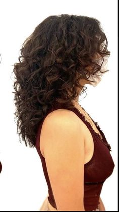 Medium Curly Hair Styles, Long Wolfcut, Haircuts For Curly Hair, Hairdos For Curly Hair