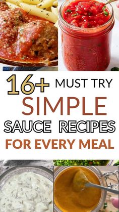 16 must try simple sauce recipes for every meal