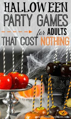 halloween party games for adults that cost nothing to make them look like they're eating