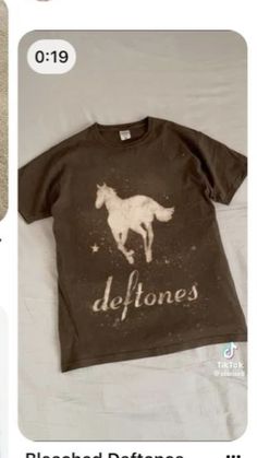 Deftones Tee, Deftones Shirt, Bleaching Clothes, 00s Mode, Easy Diy Clothes, Painted Clothes Diy, Upcycle Clothes Diy, Diy Clothes Design, Painted Clothes