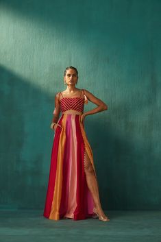 Indian Outfits Modern, Lehenga Choli For Women, Choli For Women, Lehnga Dress, Red Lehenga, Indian Wedding Wear