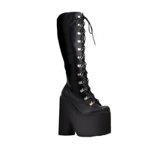 Jaxin Platform Boots will take you to the next level. These chunky block heel boots come with adjustable laces with sky hook hardware. Choose from two fantastic options; vegan leather or faux fur construction. Side zip closure included for easy access. Vegan leather upper with man made sole Side zipper closure Heel measures approx. 6.5" H Platform measures approx. 3.25" H Imported Pink Fur, Block Heel Boots, Chunky Block Heels, Comfortable Boots, Heel Boots, Platform Sneakers, Platform Boots, Leather Heels, Modern Woman