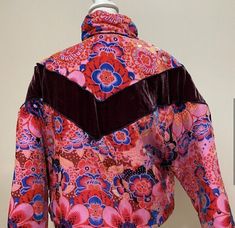 Retro Floral Print Winter Outerwear, Sewing Fashion, Burnout Velvet, Sun Valley, September 2024, Vintage Inspired Design, Brands Outlet, Vest Jacket, Vintage Inspired