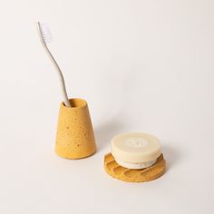 Simple, functional and beautiful. The toothbrush holder easily holds 1-2 standard size toothbrushes. Materials: concrete; toothbrush holders have a cork base Toothbrush Holder Dimensions: 2.5" w x 3" h Mini Soap Dish Dimensions: 3.25” w x 0.5” h Need a new brush? Try out our fully compostable toothbrush from Terra & Co. Need some soap to go with that? We love these. Blue Terrazzo, Concrete Work, Accessories Simple, Brush Teeth Kids, Toothbrush Holders, Mini Soaps, Best Soap, Skin Care Kit, Small Pin