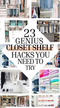 the top ten genius closet hacks you need to try out in this postcard