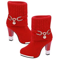 Peep Toe Wedge Sandals, Boots Female, Girly Shoes, High Heel Boots, Beautiful Shoes, Cute Shoes, Fashion Boots, Me Too Shoes, Black Red