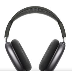 the beats on ear headphones are shown in black and silver, with an over - sized microphone