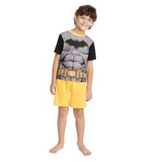 Boys Dc Comics Batman 3pc Pajama Set Black Size M * Color: Black * Size: M (Medium) Specifications: * Material: Comfortable And Breathable Fabric For A Cozy Night's Sleep. * Color: Classic Black, Adding A Touch Of Superhero Flair. * Design: Features Iconic Dc Comics Batman Graphics, Showcasing The Legendary Superhero. * Size: Available In M (Medium) Size, Designed For A Comfortable Fit. * Pajama Top: Short-Sleeve Top With Batman Graphics For A Fun And Relaxed Look. * Pajama Pants: Long Pants Wit Black Cartoon Print Sleepwear For Pajama Party, Black Cartoon Print Sleepwear, Black Cartoon Print Sleepwear For Sleepover, Short Sleeve Sleep Sets With Character Print, Black Sleepwear With Character Print For Loungewear, Playful Black Bedtime Sets, Playful Black Sets With Character Print, Playful Black Sets With Cartoon Print, Superman Boy