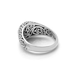 925 Sterling Silver Features LH Signature Scroll Also nice a "Pinky" ring Top Surface Dimension : 10mm diameter Please Select The Size (4 - 7) and Initial Letter (A - Z) [SHORTDESCRIPTION] Classic Engraved Filigree Ring, Sterling Silver Domed Anniversary Ring, Sterling Silver Domed Ring For Anniversary, Elegant Engraved Ring Stamped 925, Elegant Dome Ring Stamped 925, Elegant Dome Ring Stamped 925 For Anniversary, Elegant Dome Ring For Anniversary, Stamped 925, Lois Hill Jewelry, Letter A