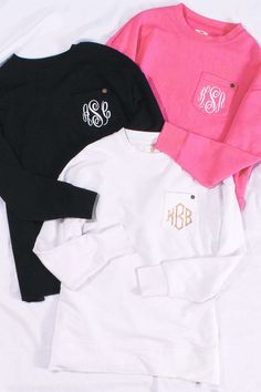 The Monogrammed Crewneck Sweatshirt from Marleylilly adds season-spanning style to your wardrobe. Toss this cozy cutie over leggings for an elevated athleisure look, or layer this oversized sweatshirt over a collared blouse for instant class. The rounded crewneck collar and cuffs are banded for comfort. It’s lined with a super-soft inside layer to keep you cozy. The straight hem is notched at the sides and slightly longer in the back for a flattering tunic-length fit. Elevated Athleisure, Marley Lilly, Collared Blouse, Circle Monogram, Aqua Turquoise, Cotton Pullover, Black Gift, Tunic Length, Oversized Sweatshirt