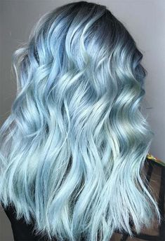 Bright Blue Hair, Royal Blue Hair, Dyed Tips, Hair Dye Tips, Natural Hair Conditioner, Dark Curly Hair, Dyed Hair Blue