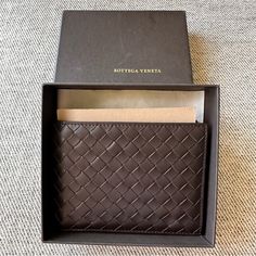 Brand New Bottega Veneta Intrecciato Mens Wallet -Come With Box -100% Authentic -No Receipt 4 Card Slots 2 Bill Compartments 1 Coin Pouch 4 Additional Compartments High-end Leather Wallet For Formal Use, High-end Leather Wallets For Formal Occasions, Luxury Leather Wallet With Intrecciato Weave, Luxury Rectangular Wallets With Intrecciato Weave, Men’s Wallet, Bottega Veneta Men, Goyard Wallet, Mens Bag, Men's Gifts