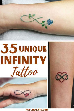 Infinity Tattoo Infinity Tattoo Ideas Female, Infinity Symbol With Heart, Tattoos That Represent Love, Infinity And Heart Tattoo, Love Symbol Tattoos Unique, Floral Infinity Tattoo, Couple Tattoos Infinity, Infinite Tattoos For Women, Infinity Tattoo With Initials