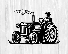 Tractor Clipart, Tractor Silhouette, Tractor Decor, Tractor Svg, Farmall Tractors, Laser Engraved Ideas, Eagle Tattoo, Farm Signs, Leather Carving