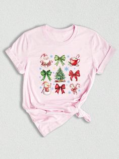 ** Christmas Coquette Bow Shirt - The Perfect Festive Tee for Your Holiday Celebrations! ** Get ready to spread holiday cheer in style with our charming **Christmas Coquette Bow Shirt**! This delightful tee features an adorable bow design that perfectly captures the spirit of the season, making it an ideal choice for your festive gatherings, cozy family dinners, or even a fun day of baking gingerbread cookies! Made from soft, high-quality cotton, this shirt ensures comfort and breathability, all Baking Gingerbread Cookies, Gingerbread Cookies Christmas, Christmas Coquette, Bow Shirt, Tee Tree, Cookies Christmas, Christmas Tree Shirt, Charming Christmas, Bow Shirts