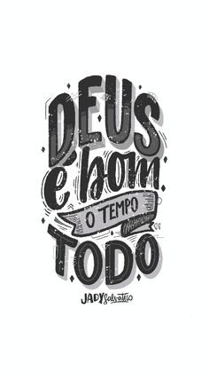 the words deus e bloom and tempo to do are in black ink