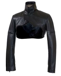 Biker Classic Black Jacket Womens Slim-fit Genuine Leather Crop Motorcycle Shrug/Faa  Item Description The Jacket are made of 100% real Genuine Lambskin Leather. Available in all sizes and colors. All our product can be customized as per Buyer requirement. Leather is our passion We source the best leather skins that are soft Napa Leather. We use durable, Hardware in 4 custom finishes: Gun Metal, Silver, Gold and Antique. We offer worldwide delivery !    Condition    : Brand New with Tag Material Leather Bolero, Shrug Top, Cropped Biker Jacket, Cropped Shrug, Black Leather Top, Cropped Tops, Black Crop, Black Jacket, Biker Jacket