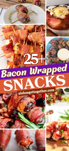 bacon wrapped snacks are the perfect appetizer for any party