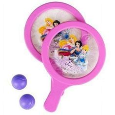 two toy magnifyings with princess pictures on them