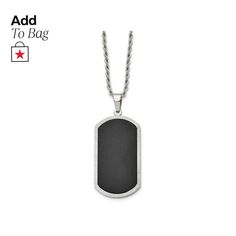 in stock Modern Black Chain Link Jewelry, Black Rectangular Jewelry With Adjustable Chain, Black Rectangular Chain Necklace, Black Rectangular Chain Necklace With Adjustable Chain, Black Stainless Steel Chain Necklace With Lobster Clasp, Black Stainless Steel Jewelry With Black Enamel, Black Stainless Steel Chain Link Necklace, Black Metal Necklace With Cable Chain, Elegant Black Stainless Steel Chain Necklace