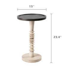 an image of a table with measurements for the top and bottom part of it on a white background