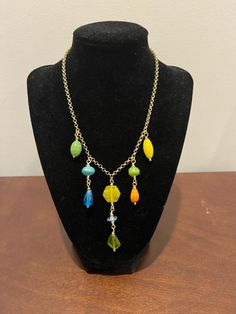 Bright and colorful one of a kind, gold plated with glass beads necklace. 16" and extender for 18" Glass Beads Necklace, Glass Bead Necklace, Beads Necklace, Summer Sun, Pendant Necklaces, Necklace Etsy, Glass Beads, Jewelry Necklace Pendant, Beauty Book