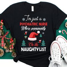 Psychiatric Nurse Christmas Shirt, Psychiatric Nurse Christmas Gift, Psychiatric Nurse Christmas Tshirt, Psychiatric Nurse Christmas Tee ❤️ This Psychiatric Nurse shirt is the perfect gift for Christmas!🎄 𝑾𝒉𝒚 𝒕𝒐 𝒄𝒉𝒐𝒐𝒔𝒆 𝒖𝒔? 👉𝐅𝐚𝐬𝐭 𝐬𝐡𝐢𝐩𝐩𝐩𝐢𝐧𝐠 👉𝐇𝐢𝐠𝐡 𝐪𝐮𝐚𝐥𝐢𝐭𝐲 𝐡𝐚𝐧𝐝𝐦𝐚𝐝𝐞 𝐩𝐫𝐨𝐝𝐮𝐜𝐭𝐬 👉𝐆𝐫𝐞𝐚𝐭 𝐜𝐮𝐬𝐭𝐨𝐦𝐞𝐫 𝐬𝐞𝐫𝐯𝐢𝐜𝐞 - 𝐲𝐨𝐮𝐫 𝐫𝐞𝐪𝐮𝐞𝐬𝐭/𝐪𝐮𝐞𝐬𝐭𝐢𝐨𝐧/𝐩𝐫𝐨𝐛𝐥𝐞𝐦 𝐢𝐬 𝐨𝐮𝐫 𝐩𝐫𝐢𝐨𝐫𝐢𝐭𝐲 👉𝐇𝐮𝐧𝐝𝐫𝐞𝐝𝐬 𝐨𝐟 𝐬𝐚𝐭𝐢𝐬𝐟𝐢𝐞? Legal Assistant, Dental Shirts, Graphic Fashion, Christmas Tshirt, Bella Canvas Tees, Christmas Tees, Christmas T Shirt, Gift For Christmas, Zumba